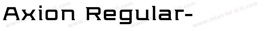 Axion Regular字体转换